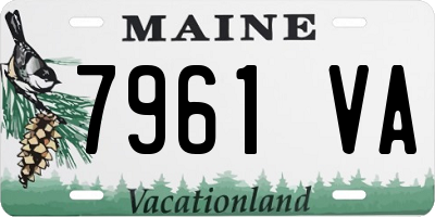 ME license plate 7961VA