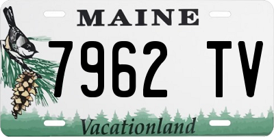 ME license plate 7962TV