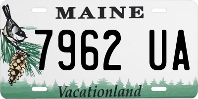 ME license plate 7962UA