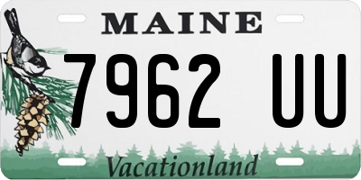 ME license plate 7962UU