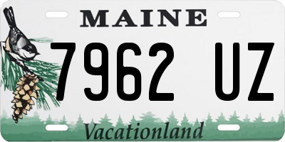 ME license plate 7962UZ