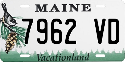ME license plate 7962VD