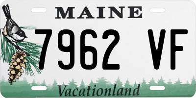 ME license plate 7962VF