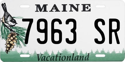ME license plate 7963SR