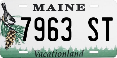 ME license plate 7963ST