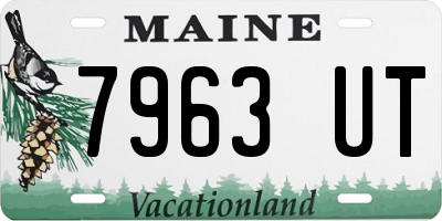 ME license plate 7963UT