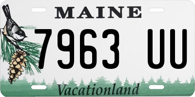 ME license plate 7963UU