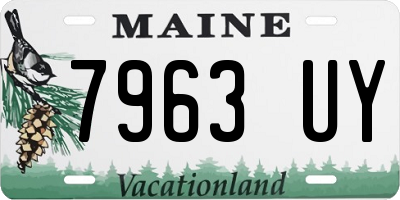 ME license plate 7963UY