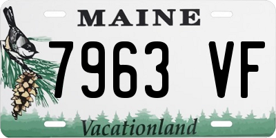 ME license plate 7963VF