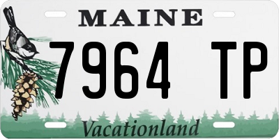 ME license plate 7964TP