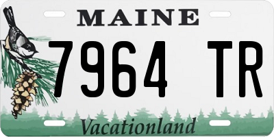 ME license plate 7964TR