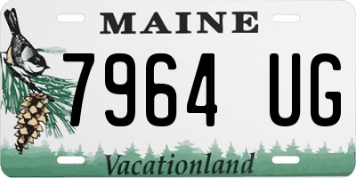 ME license plate 7964UG