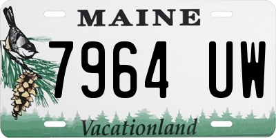 ME license plate 7964UW