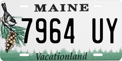 ME license plate 7964UY