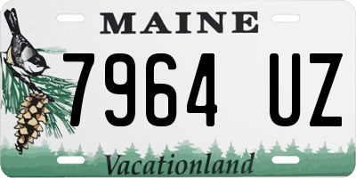 ME license plate 7964UZ