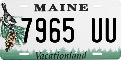 ME license plate 7965UU