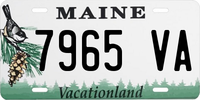 ME license plate 7965VA