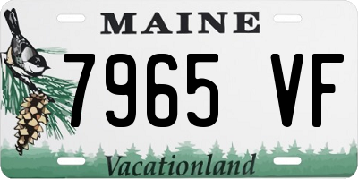 ME license plate 7965VF