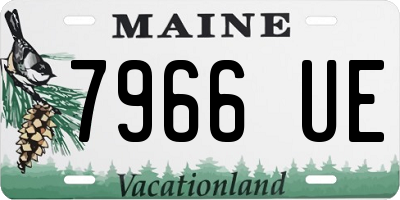 ME license plate 7966UE