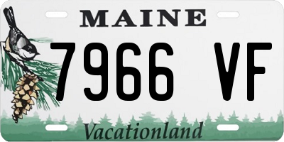 ME license plate 7966VF