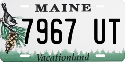 ME license plate 7967UT