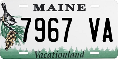 ME license plate 7967VA