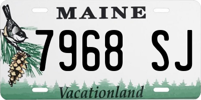 ME license plate 7968SJ
