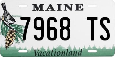 ME license plate 7968TS