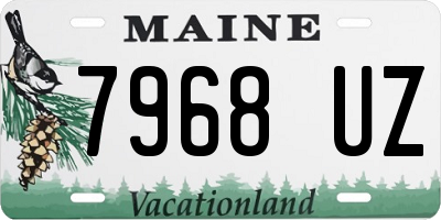 ME license plate 7968UZ