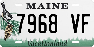 ME license plate 7968VF