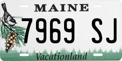 ME license plate 7969SJ