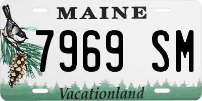 ME license plate 7969SM