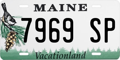 ME license plate 7969SP