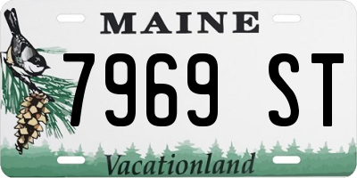 ME license plate 7969ST