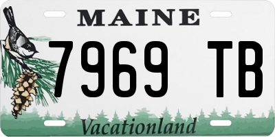 ME license plate 7969TB