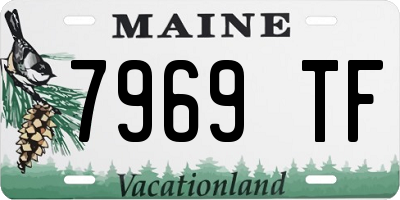 ME license plate 7969TF
