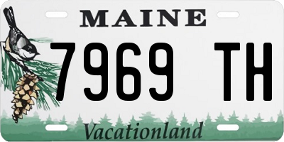 ME license plate 7969TH
