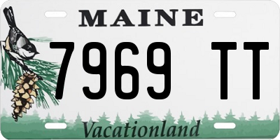 ME license plate 7969TT