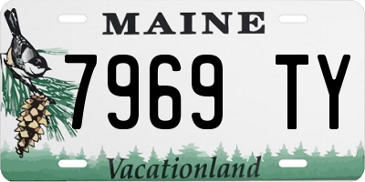 ME license plate 7969TY
