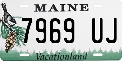 ME license plate 7969UJ