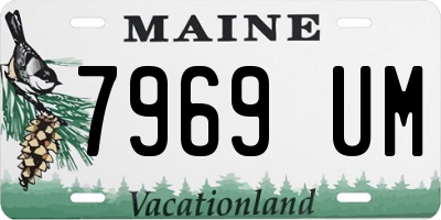 ME license plate 7969UM