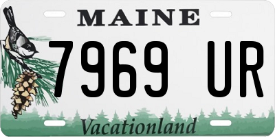 ME license plate 7969UR