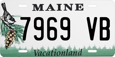 ME license plate 7969VB
