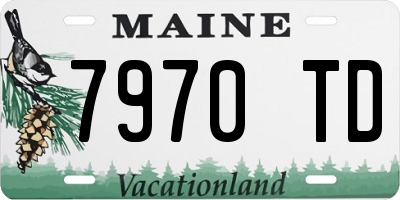 ME license plate 7970TD