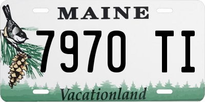 ME license plate 7970TI
