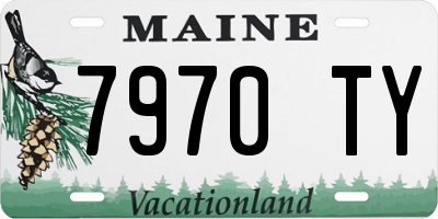 ME license plate 7970TY