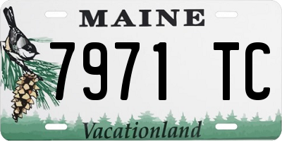 ME license plate 7971TC