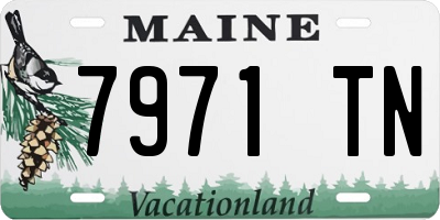 ME license plate 7971TN