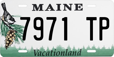 ME license plate 7971TP