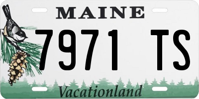 ME license plate 7971TS